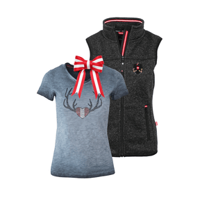 Geschenkpaket Weihnachten - Kultgilet und Herz Glitzer T-Shirt