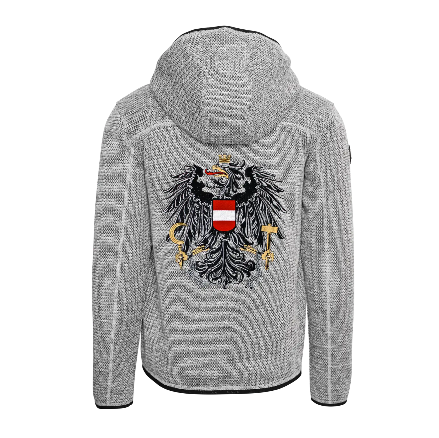 Österreich Kultjacke mit Kapuze - Strickoptik