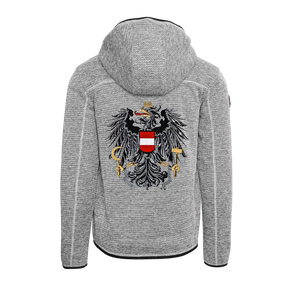 Österreich Kultjacke mit Kapuze - Strickoptik
