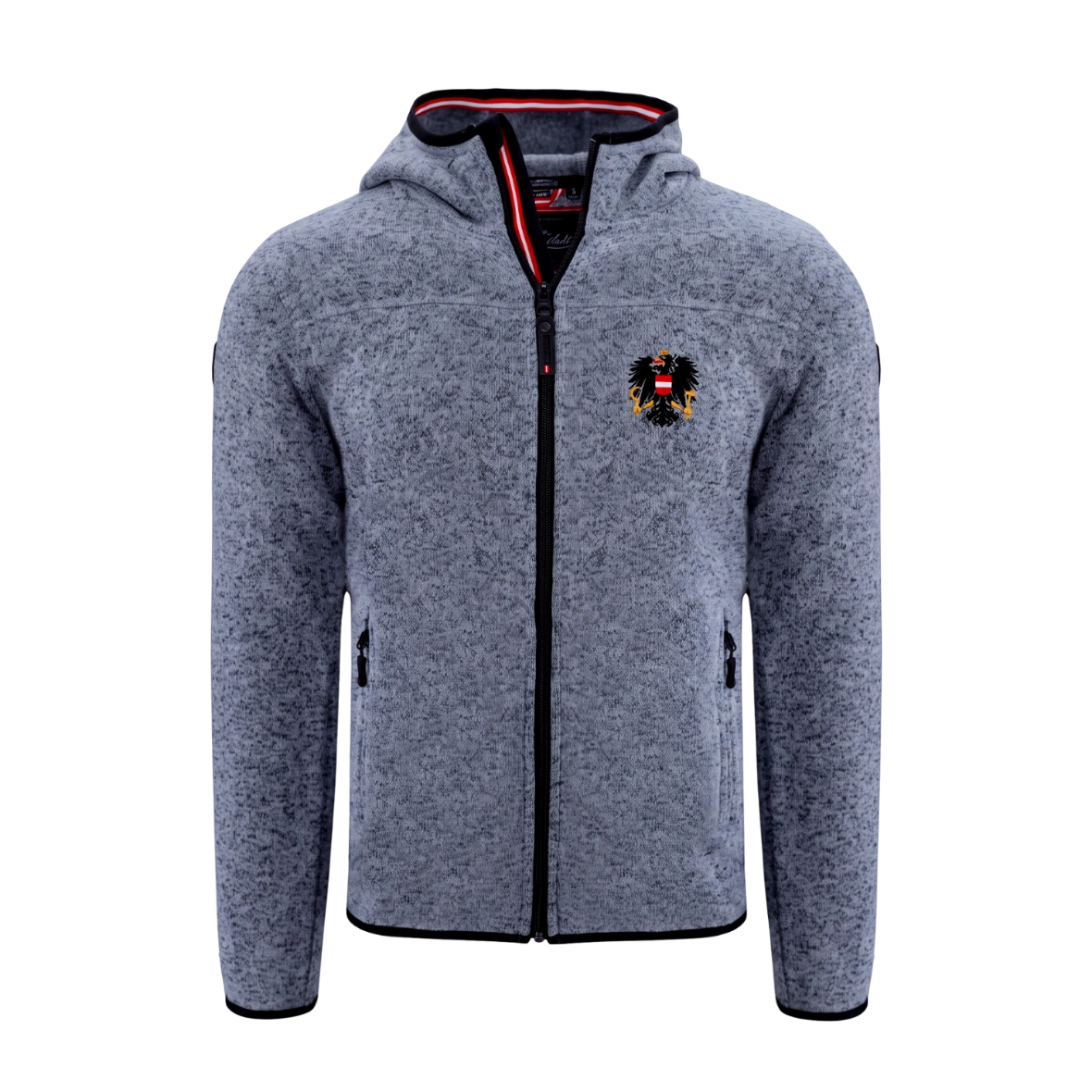 LIMITIERTE Österreich Adler Kultjacke mit Kapuze - Granitblau