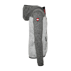 Fleece Weste mit Kapuze Herren