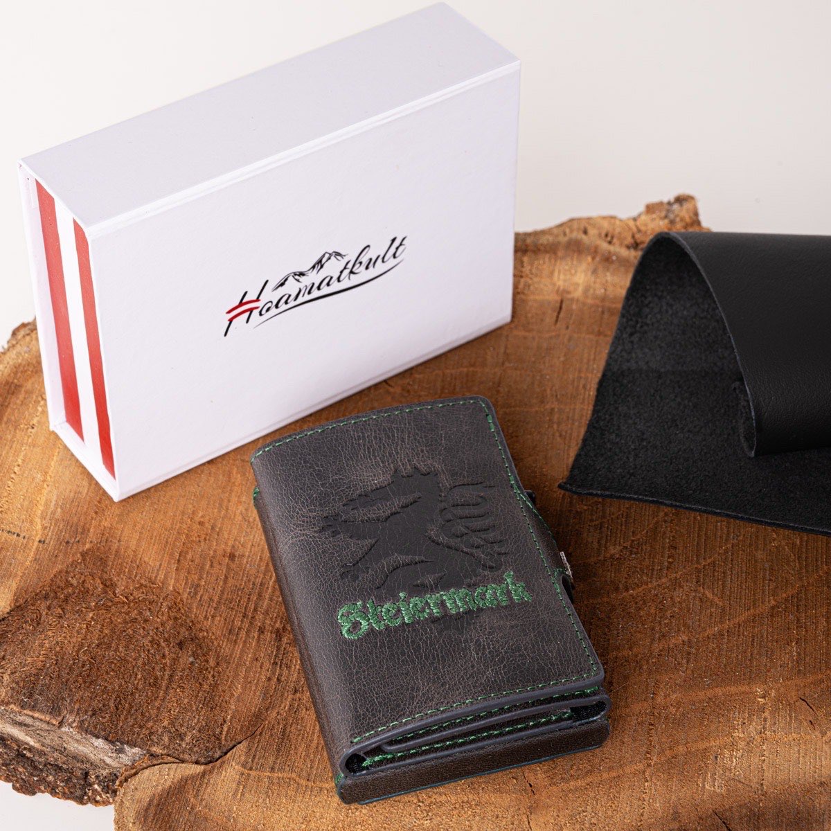 flip-wallet-steiermark-wappen-geschenk #Farbe_schwarz