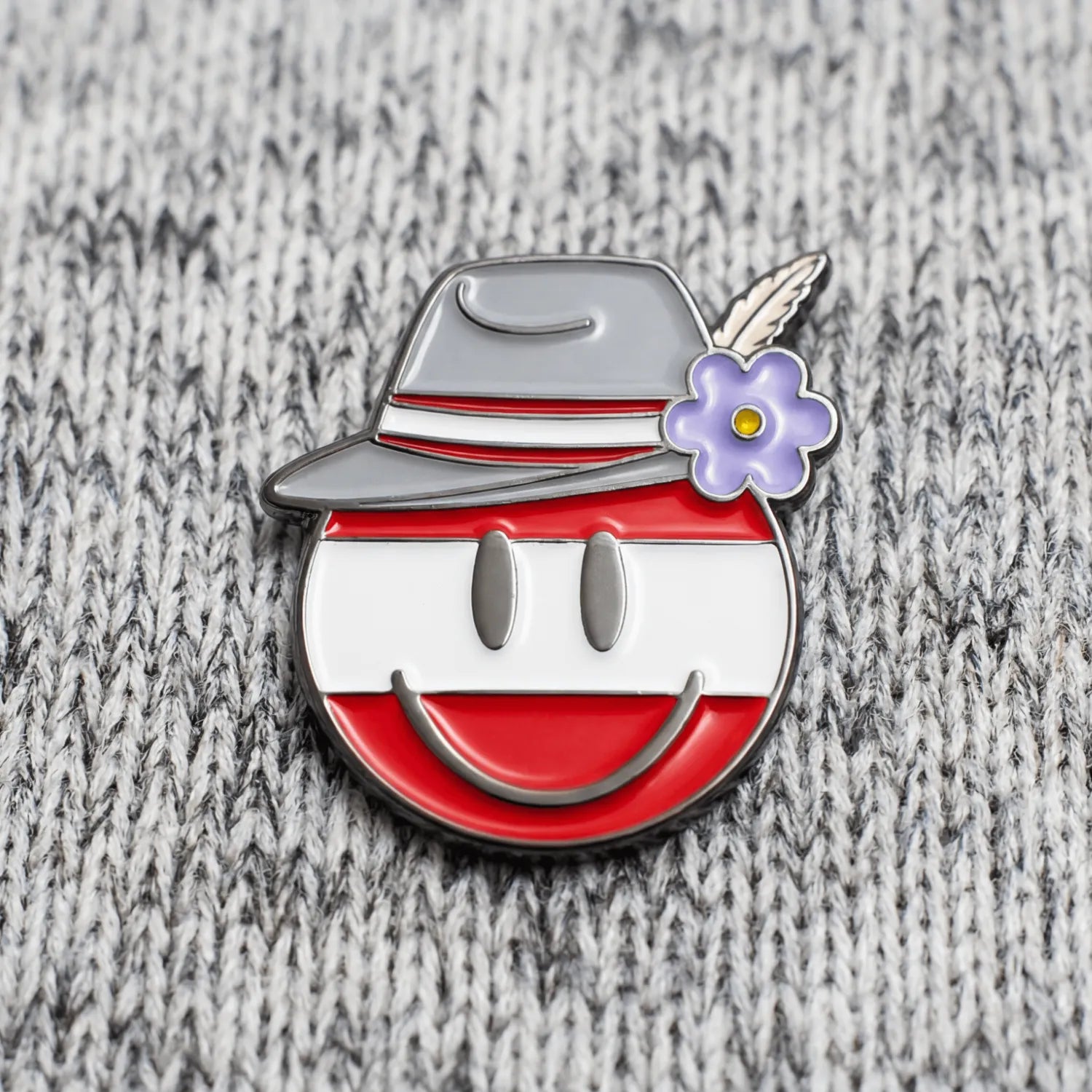 Frühling Anstecker Kult Smiley