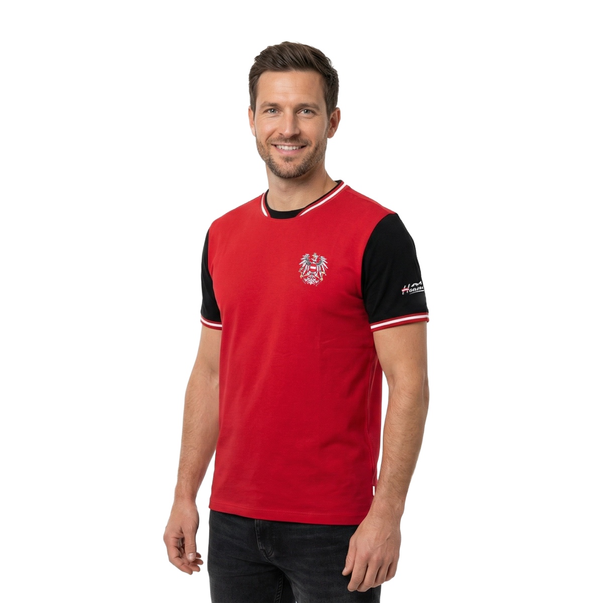 Fußball Fan T-Shirt Herren Österreich #Farbe_Rot