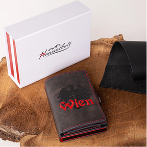 Adler Smart Wallet mit Karten-Pop-Up Funktion aus Echtleder - WIEN