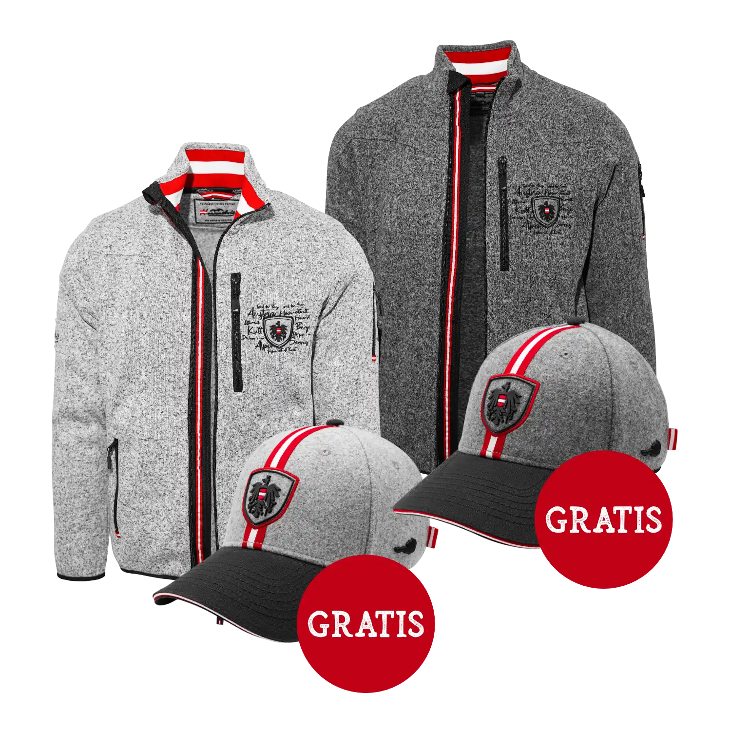 Geschenkpaket Weihnachten - Kultjacke Adler Edition + Adler Cap GRATIS