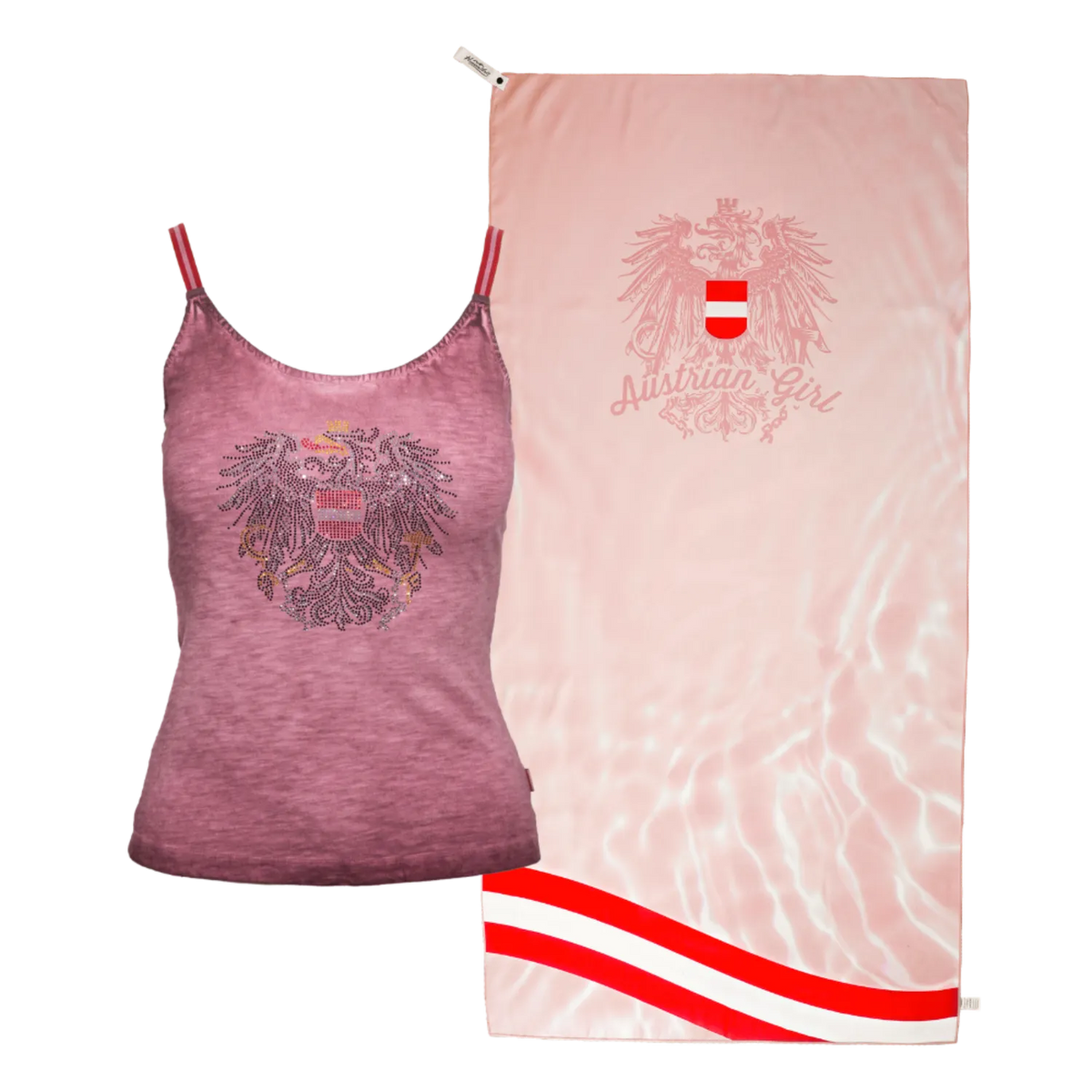 Geschenkpaket Badetuch Tanktop rosa #Farbe_Rosa