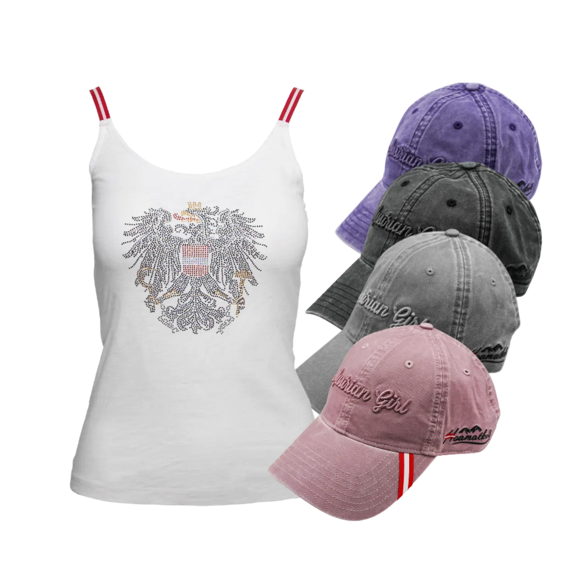 Geschenkpaket Cap Tanktop weiß #Farbe_Weiß
