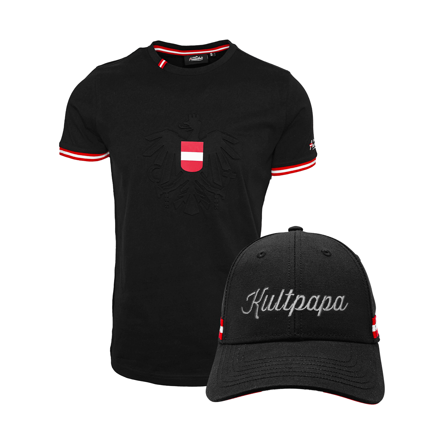 Geschenkpaket Herren Vatertag T-Shirt und Kultpapa Cap