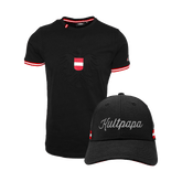 Geschenkpaket Herren Vatertag T-Shirt und Kultpapa Cap