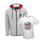 Geschenkpaket Nationalfeiertag - Kultjacke Hoodie + Flammgarn T-Shirt
