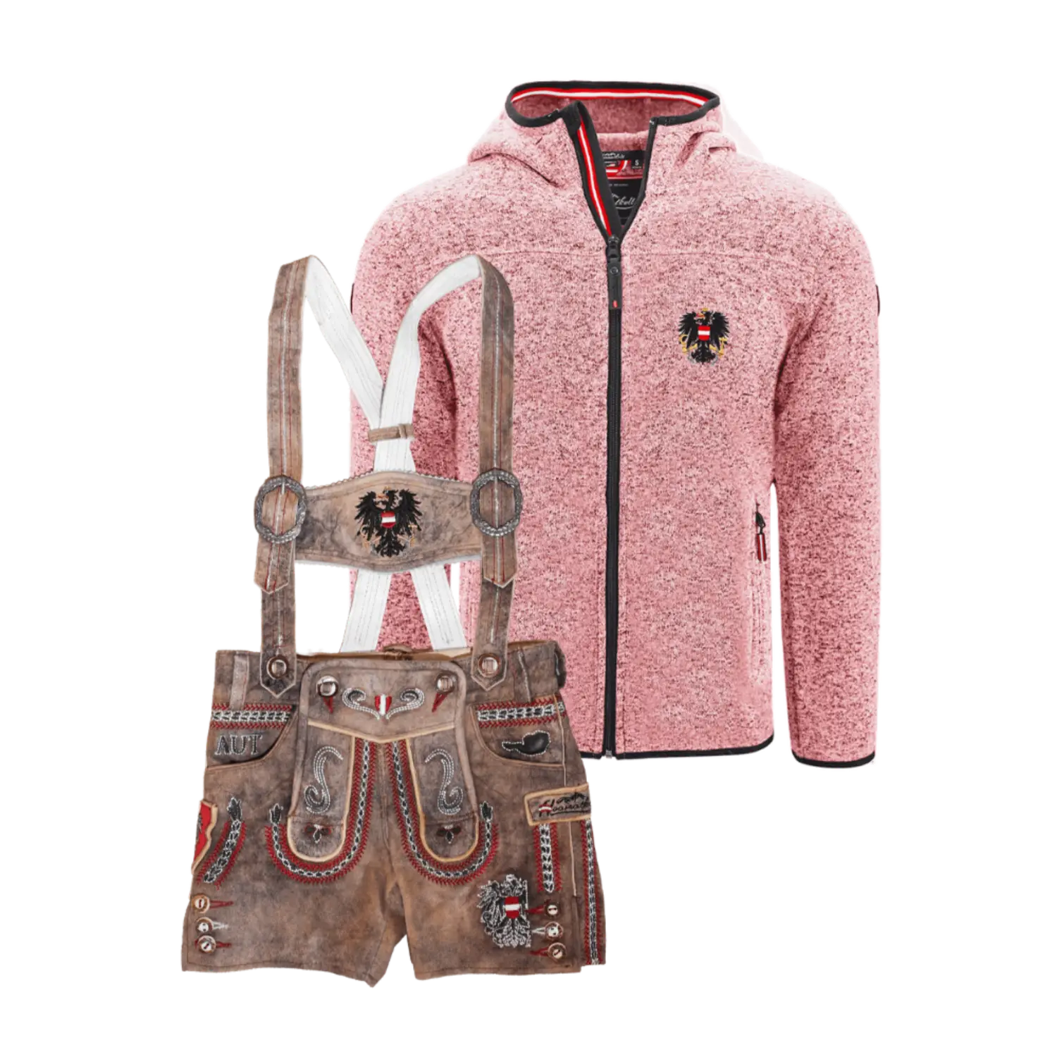 Geschenkpaket Ostern - Kinder Kultjacke und Kinder Lederhose