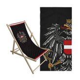 Geschenkpaket Liegestuhl Badetuch schwarz