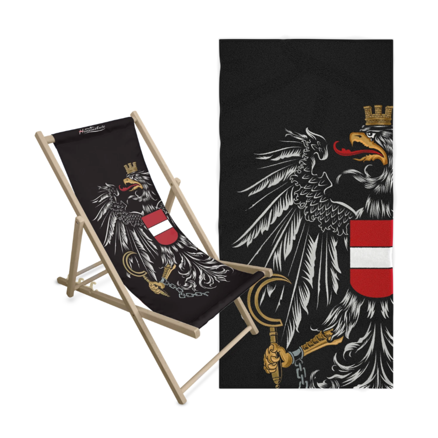Geschenkpaket Österreich Liegestuhl Badetuch
