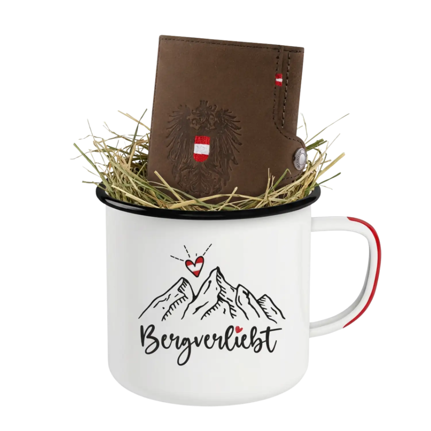 Geschenkpaket Ostern Bergverliebt Tasse Slim Wallet