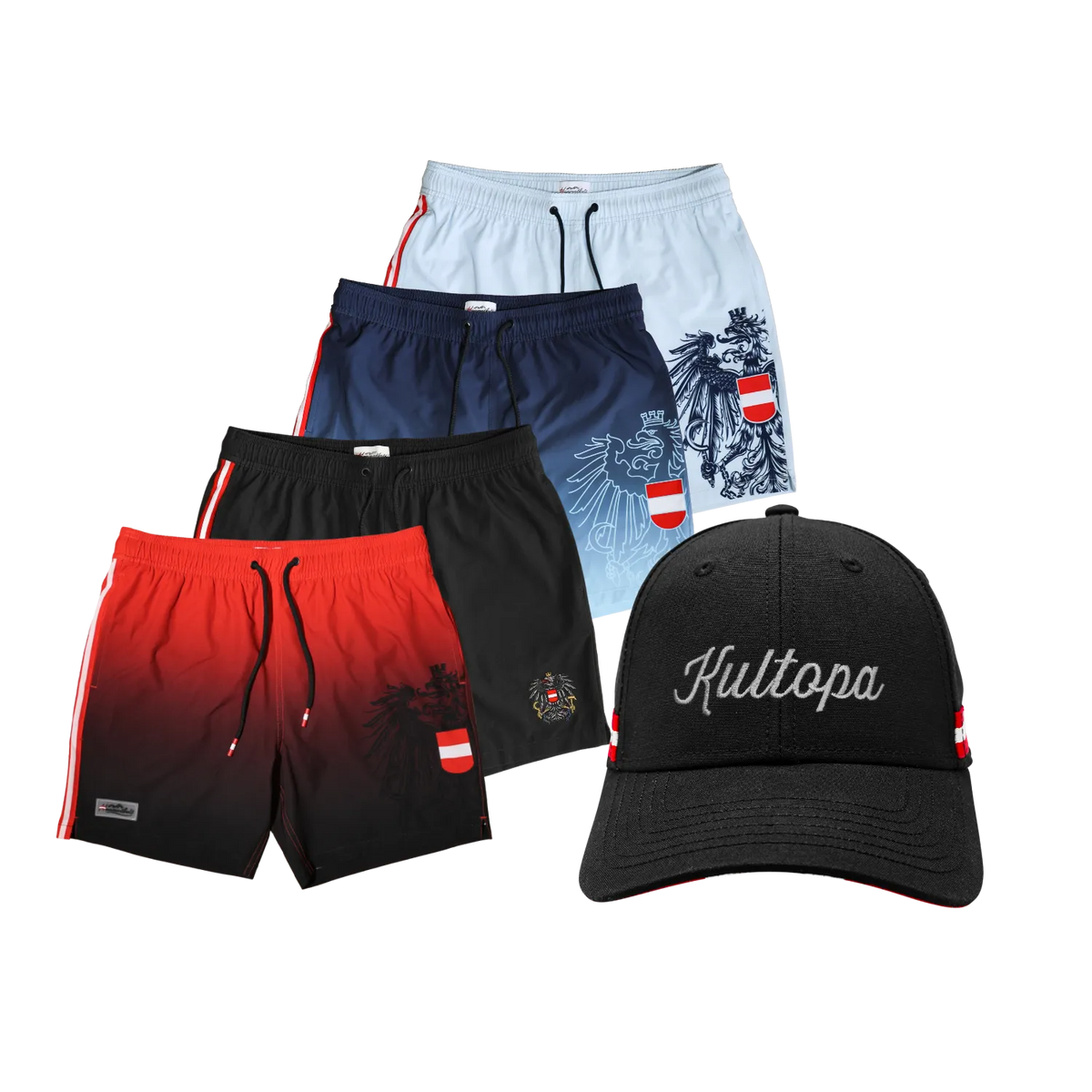 Geschenkpaket Vatertag Kultopa Cap Badehose
