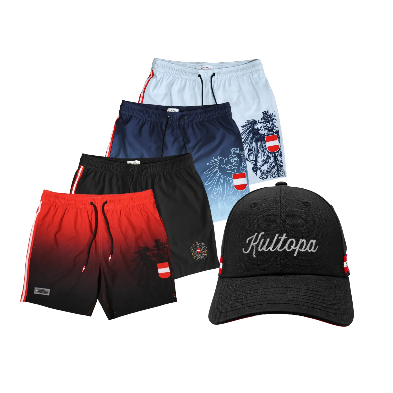Geschenkpaket Vatertag Kultopa Cap Badehose