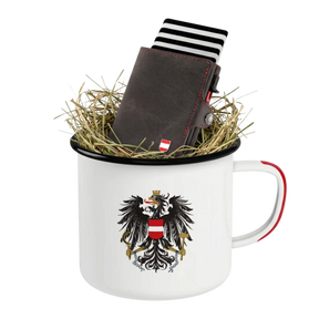 Geschenkpaket Ostern - Smart Wallet & Adler Emaille Tasse
