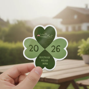 Glücksbringer Kleeblatt Sticker