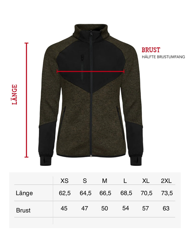Österreich Adler Kultjacke Softshell-Fleece - Dunkelgrün