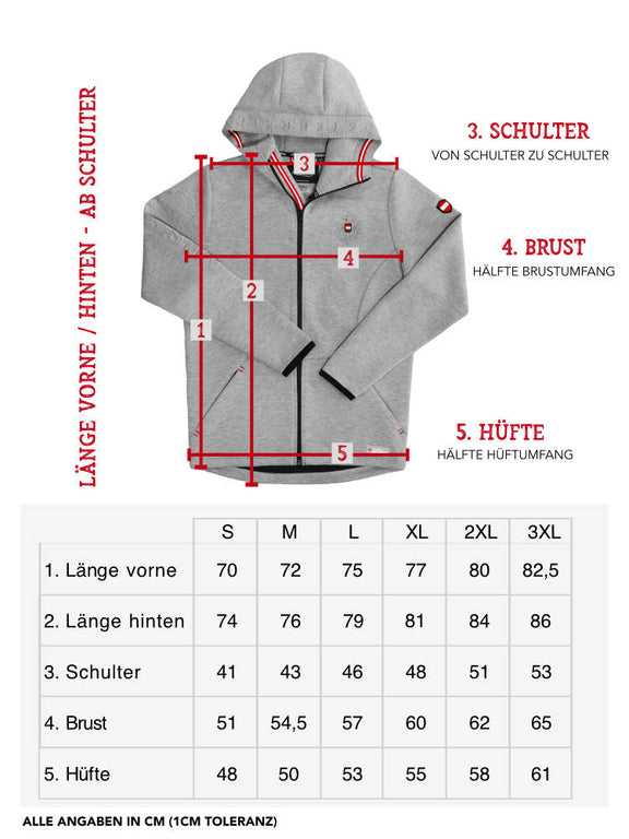 Österreich Adler Lifestyle Kapuzenjacke
