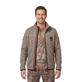 Österreich Kultjacke ohne Kapuze - Strickoptik