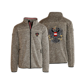 Österreich Kultjacke ohne Kapuze - Strickoptik