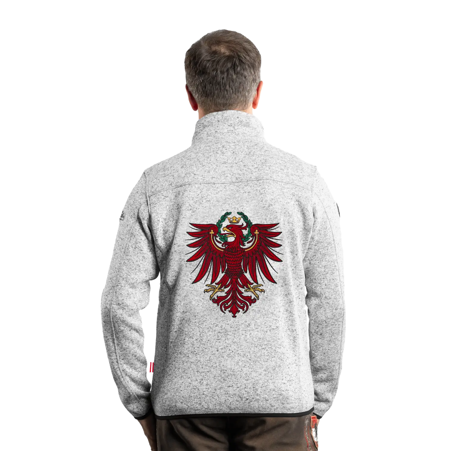 Tirol Kultjacke ohne Kapuze - Hellgrau