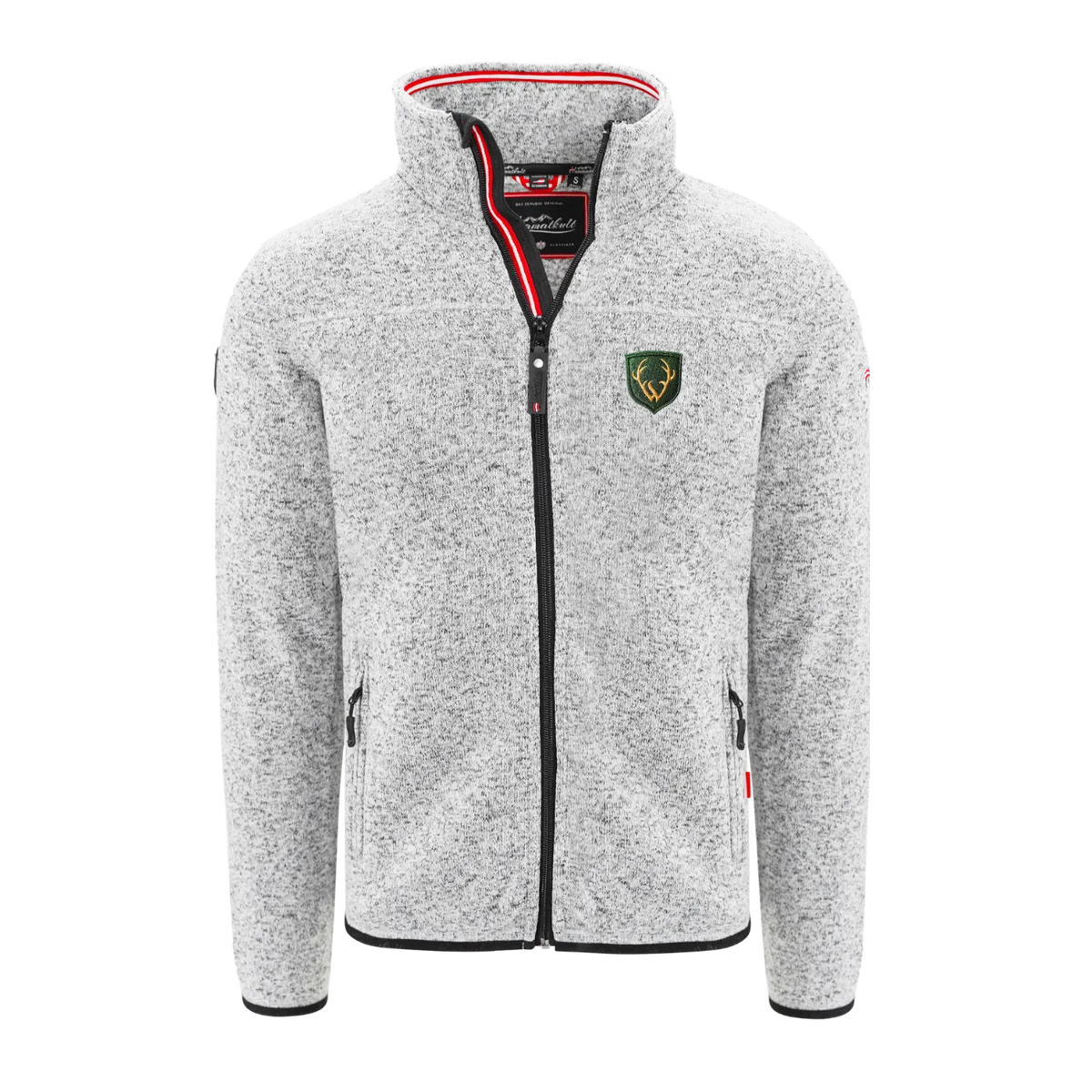 Hellgraue Hirsch Kultjacke Herren #Farbe_Hellgrau