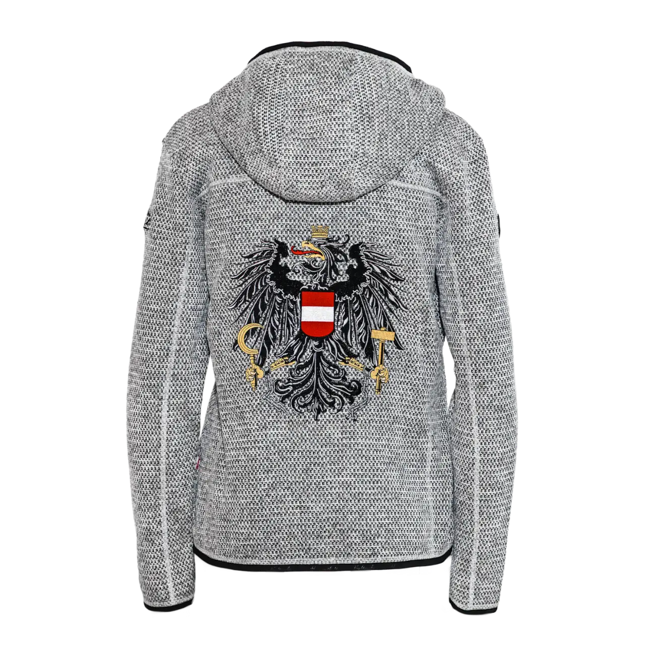 Österreich Kultjacke mit Kapuze - Strickoptik