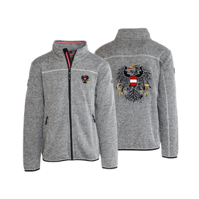 Österreich Kultjacke ohne Kapuze - Strickoptik