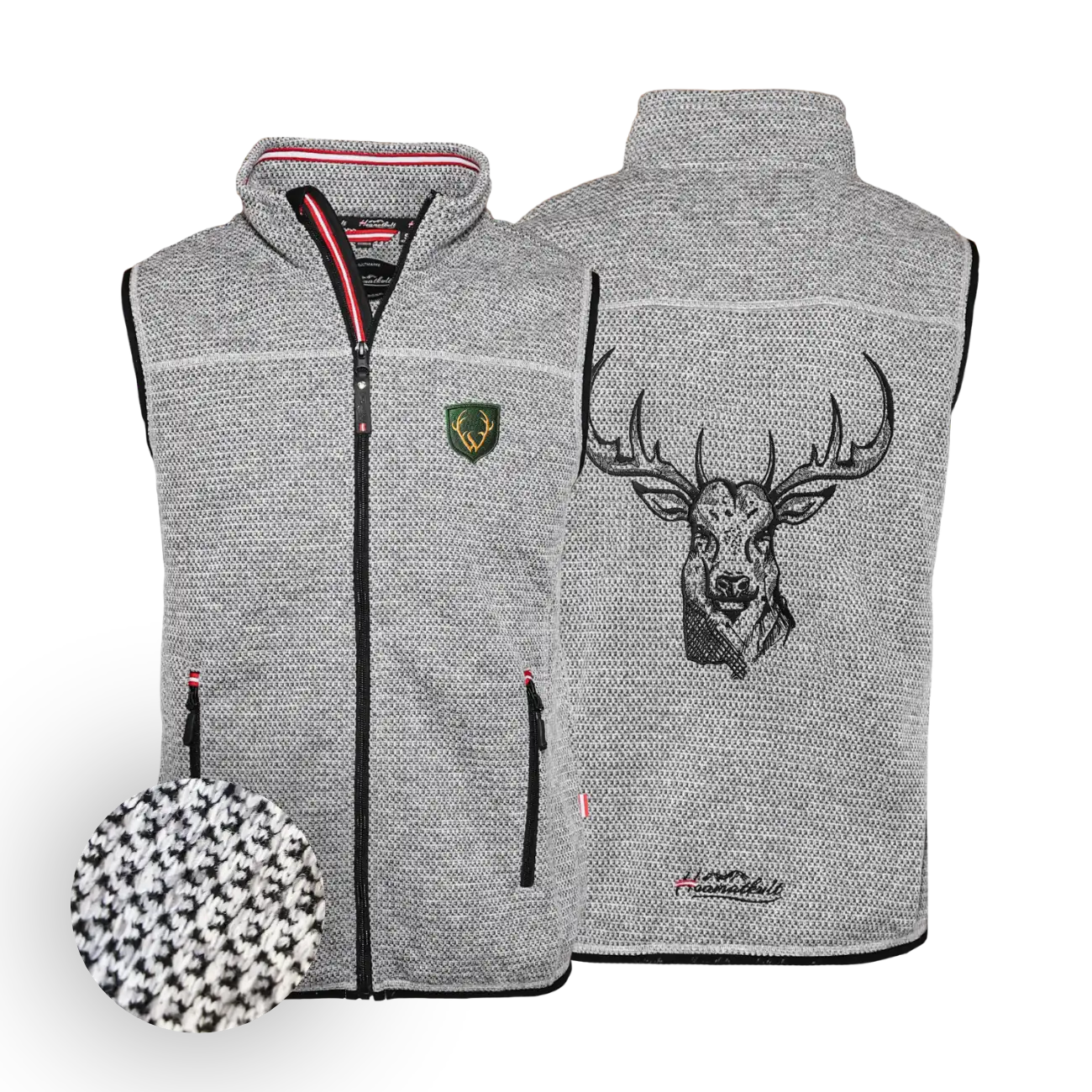 Hirsch Kultgilet - Strickoptik