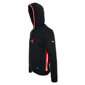 Herren Kapuzenpulli schwarz mit Österreich Adler