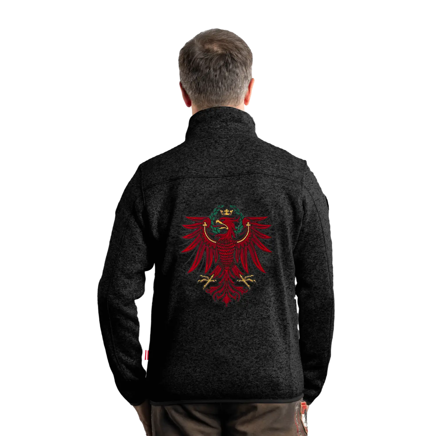 Tirol Kultjacke ohne Kapuze - Schwarz