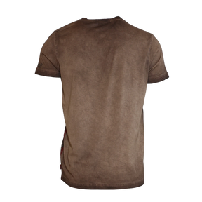Österreich Adler Vintage Trachten T-Shirt - Dunkelbraun