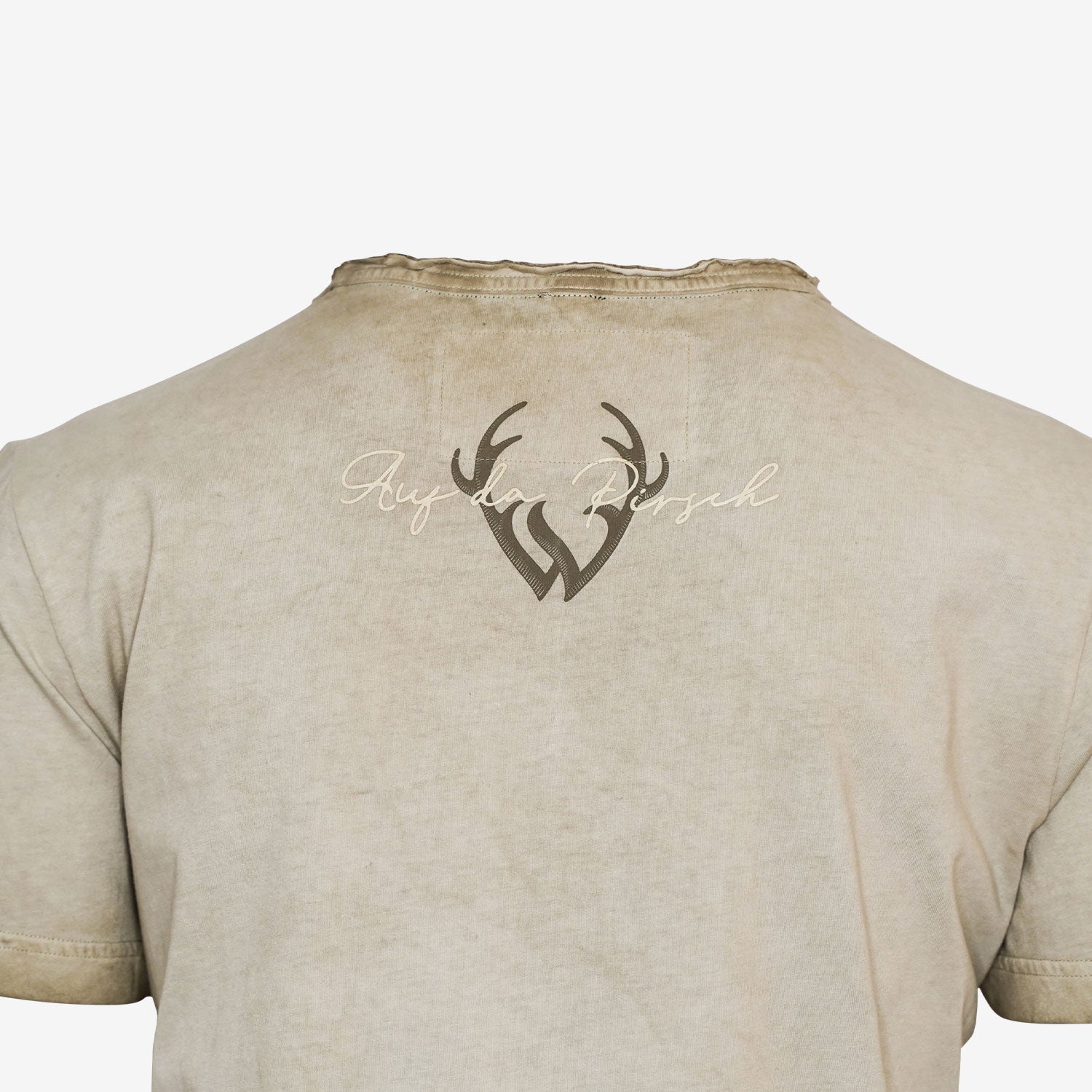 Herren T-Shirt Auf da Pirsch beige