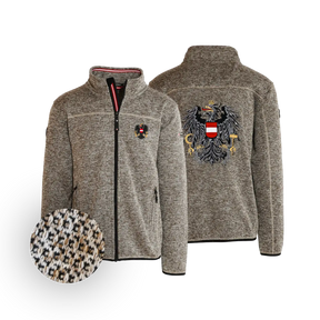 Österreich Kultjacke ohne Kapuze - Strickoptik