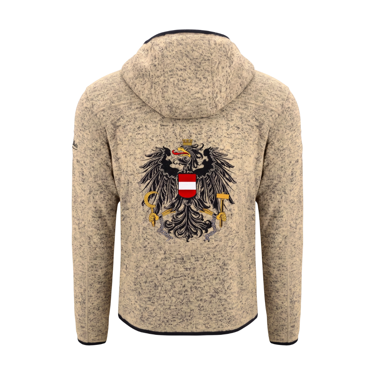 LIMITIERTE Österreich Adler Kultjacke mit Kapuze - Sandbraun