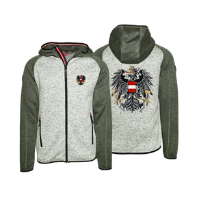 Österreich Kultjacke mit Kapuze - DUO Grün