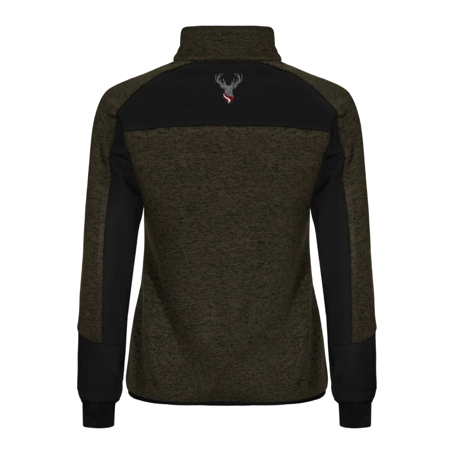 Hirsch Kultjacke Softshell-Fleece - Dunkelgrün
