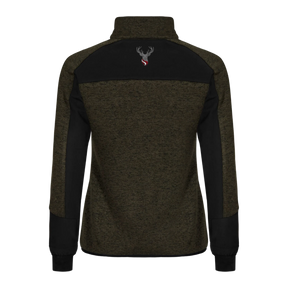 Hirsch Kultjacke Softshell-Fleece - Dunkelgrün