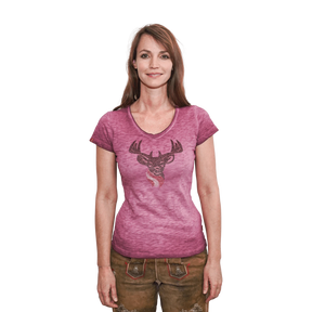 Hirsch Glitzer T-Shirt