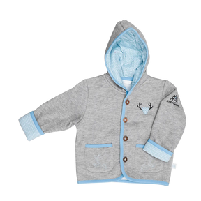 Hirsch Kinder Trachtenjacke blau