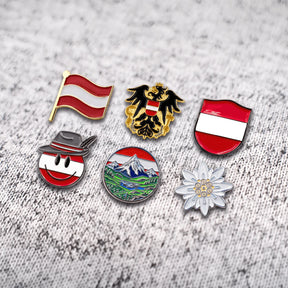 Hoamatkult Anstecknadeln Österreich Adler Set 6 Stück