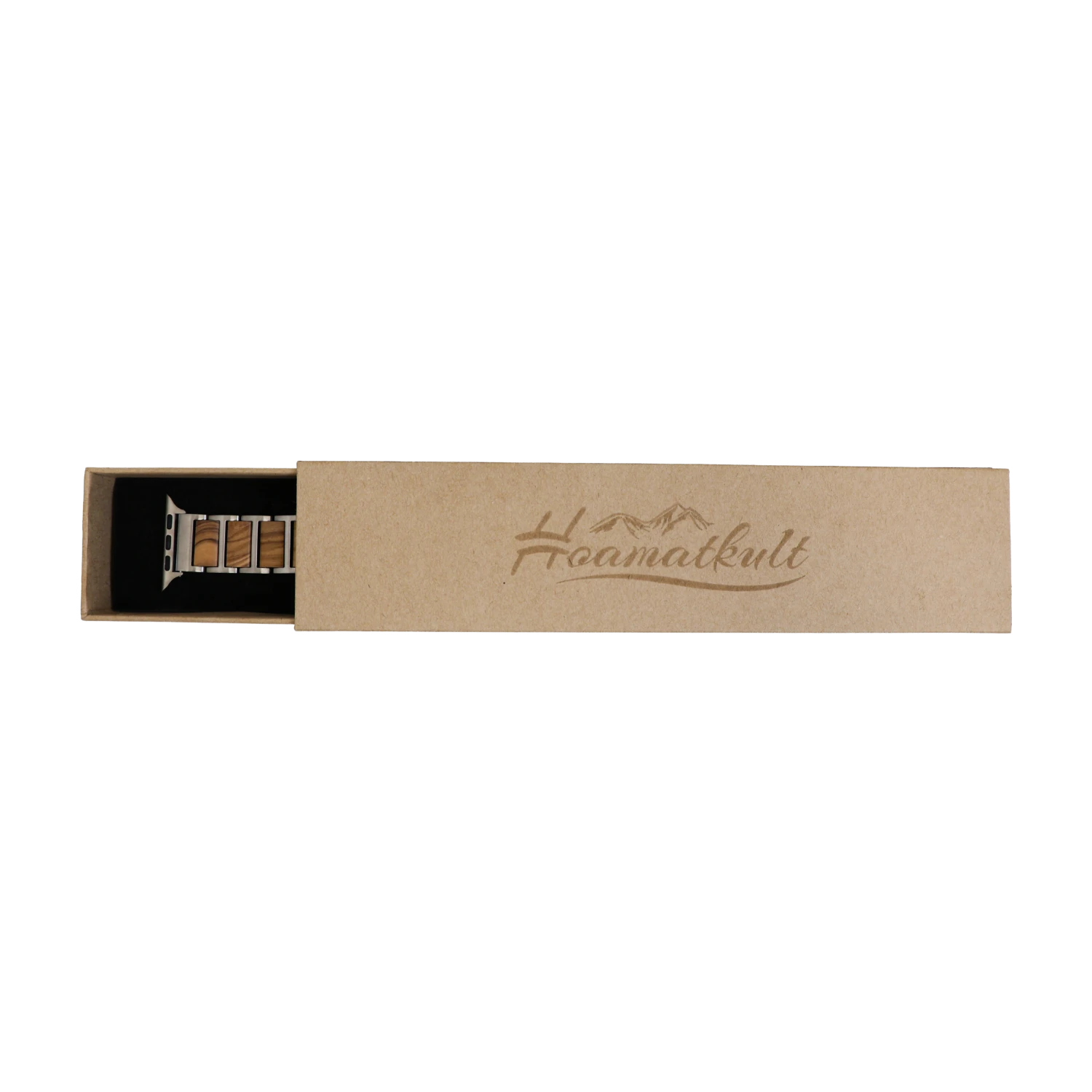 Hoamatkult Apple Watch Holzarmband silber