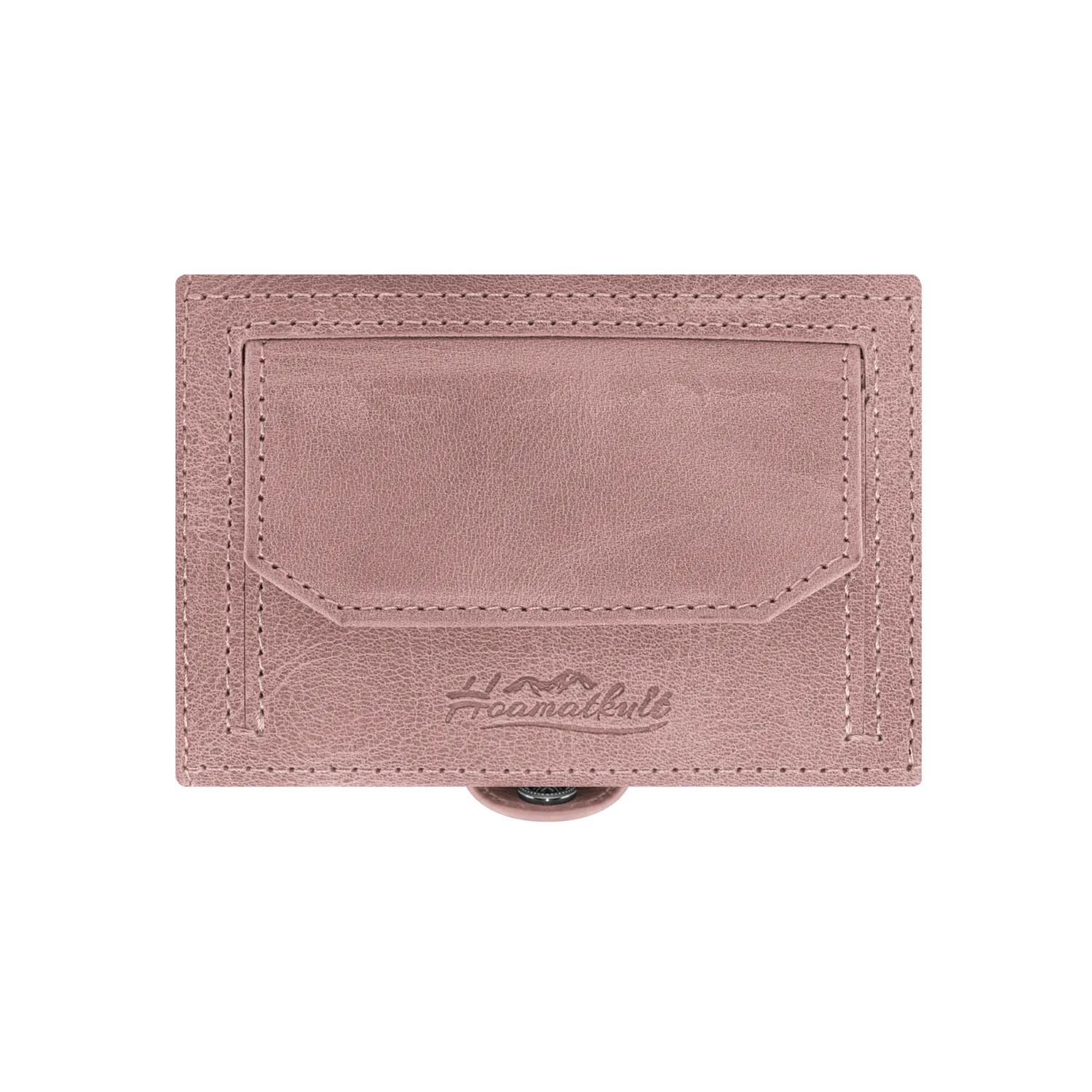 Adler Slim Wallet aus Echtleder mit Spiegel, Münzfach & RFID-Schutz