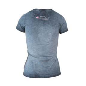 Austrian Girl Glitzer T-Shirt - Granitblau