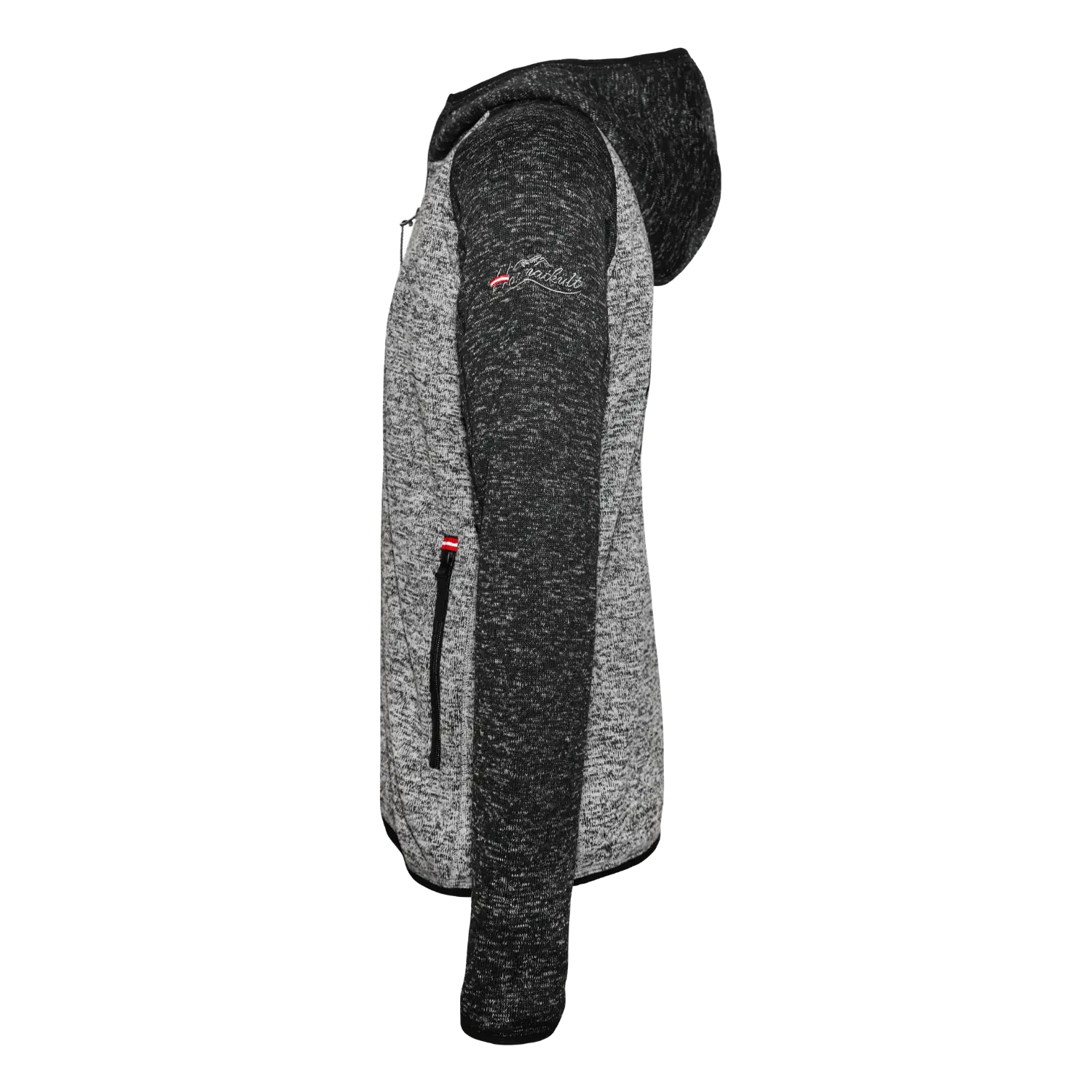 Österreich Raglan Kultjacke mit Kapuze - Kontrastoptik