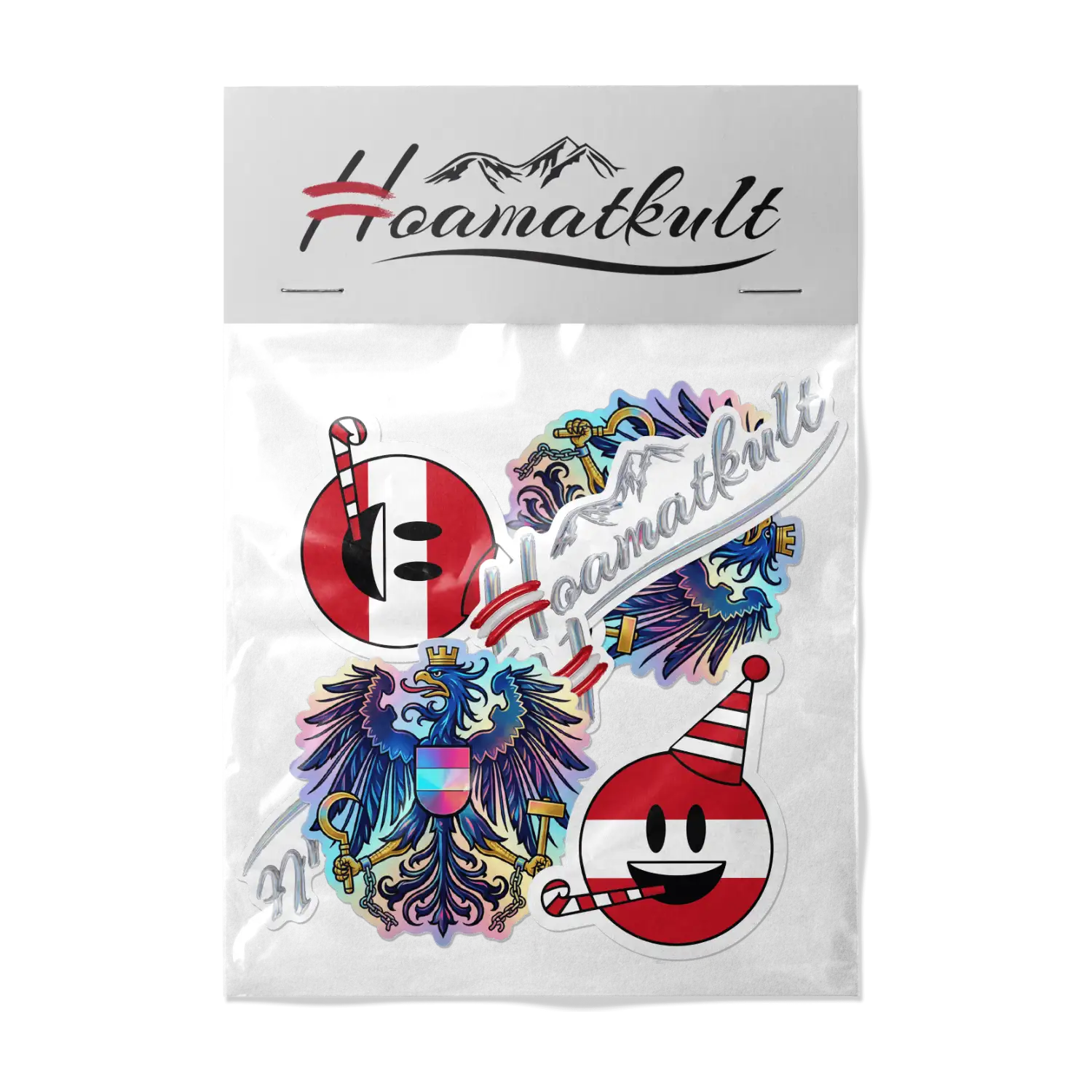 Hoamatkult Geburtstags Sticker Set