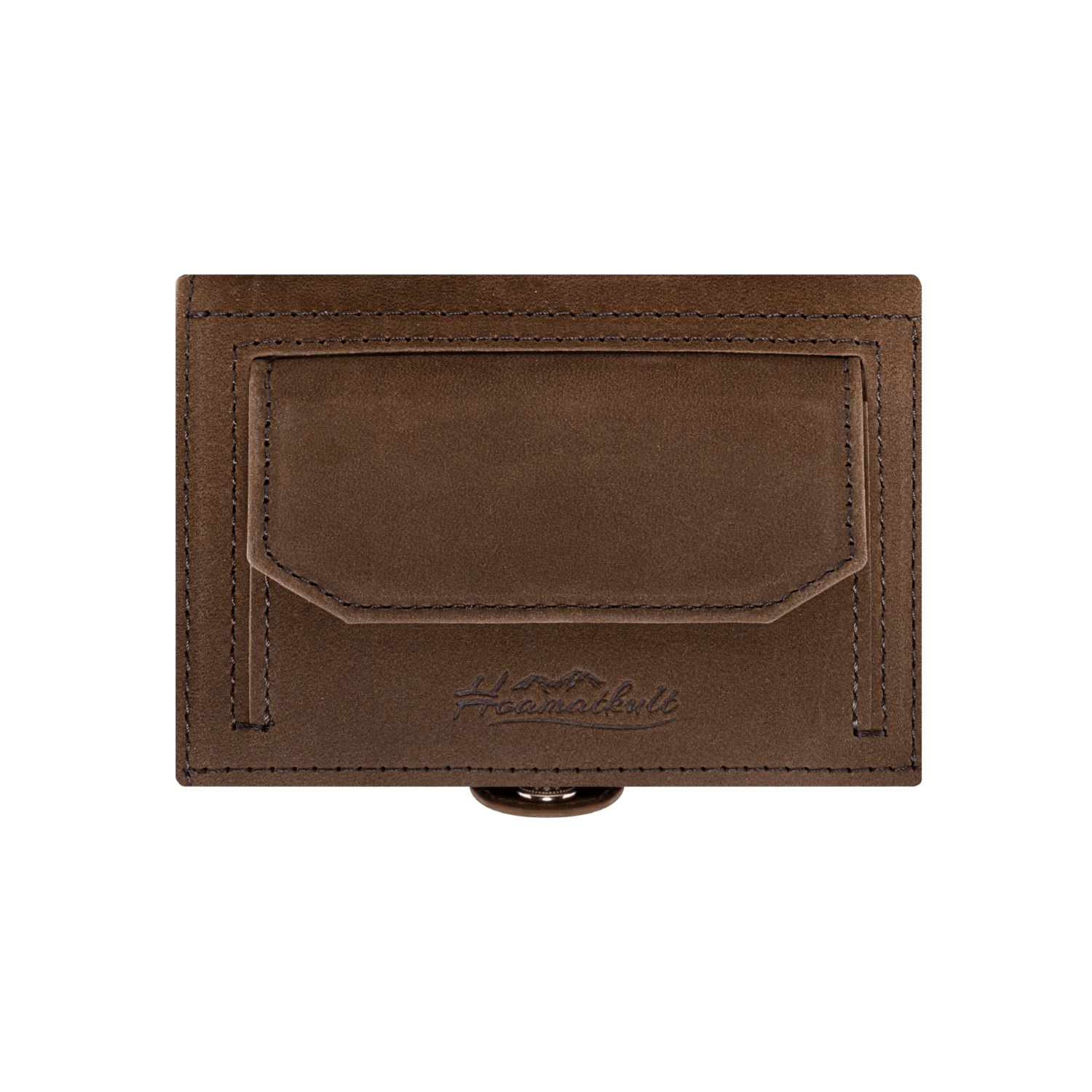 Adler Slim Wallet aus Echtleder mit Spiegel, Münzfach & RFID-Schutz